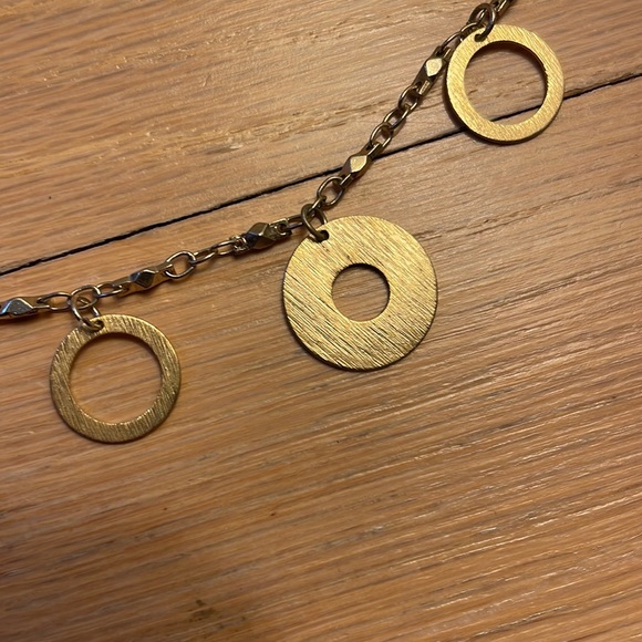 Whimsical Necklace with Various Size and Width Circles - Picture 6 of 8